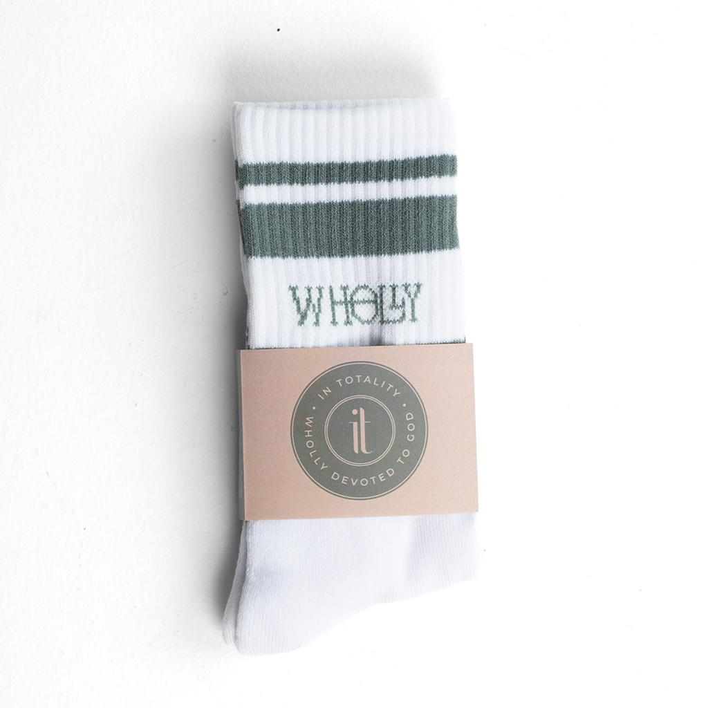 Wholly Loved Crew Socks