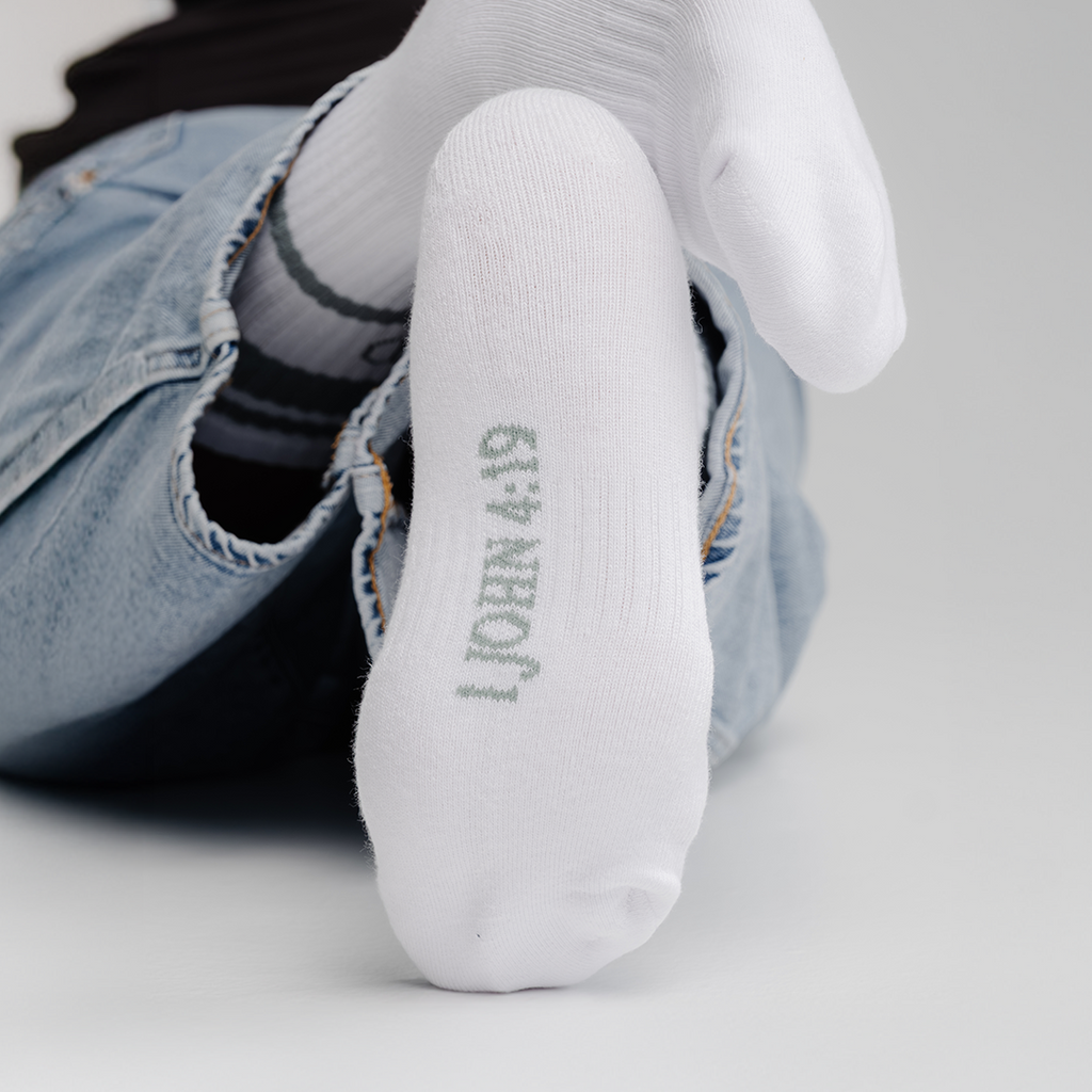 Wholly Loved Crew Socks