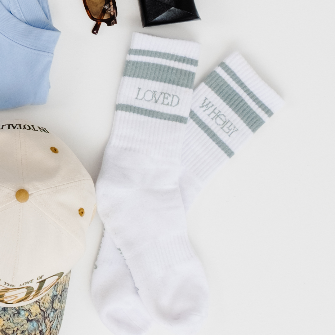 Wholly Loved Crew Socks